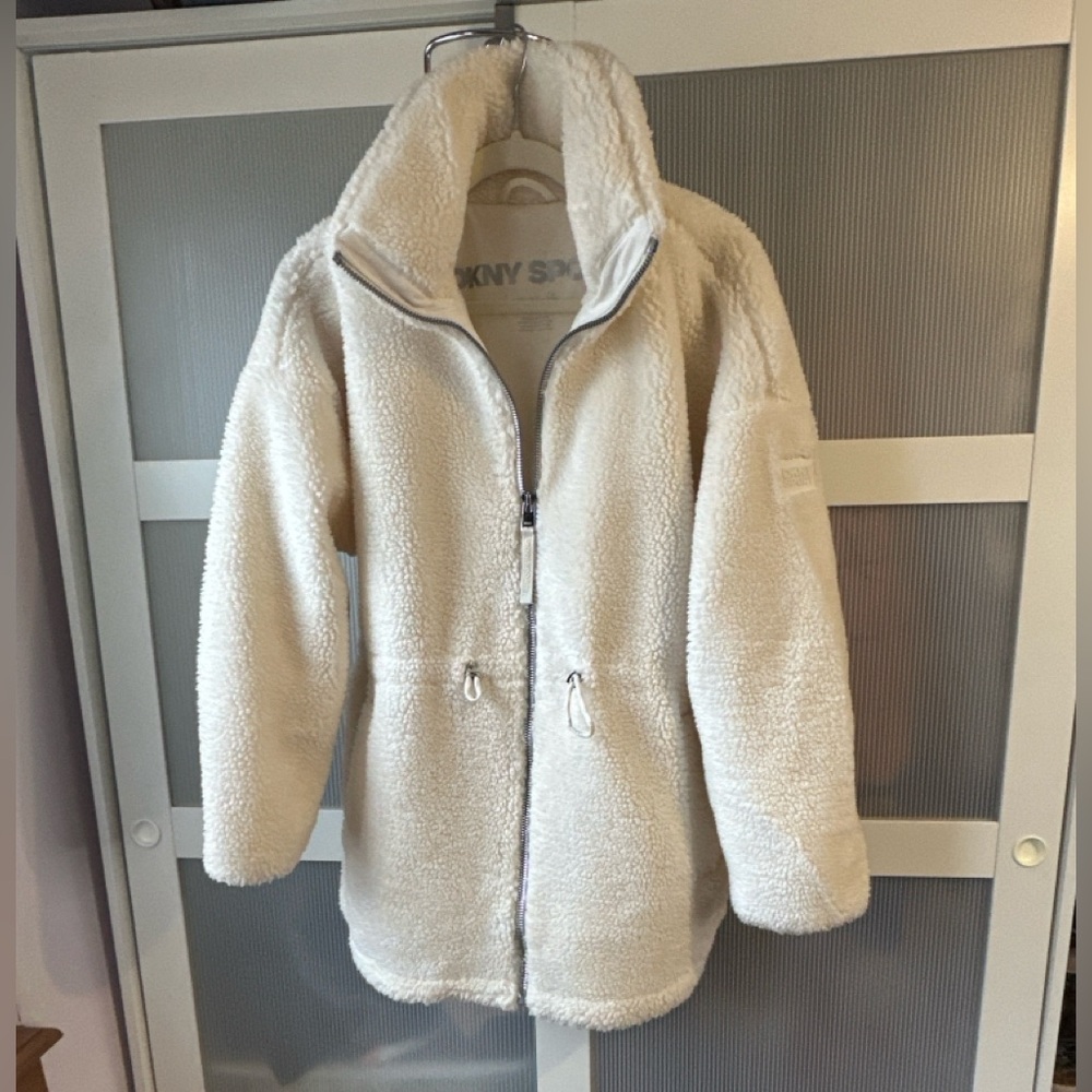 DKNY Egg Nog Sherpa Jacket